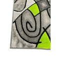 thumbnail image 5 of YHSF Modern Contemporary Area Rug for Living Room Bedroom Office Rug Trendz Style (Electric Green, 2 Feet x 3 Feet), 5 of 5