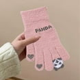 thumbnail image 6 of Nkmbld Winter Thermal Gloves for Men Women, Cute Pandas Fleece-Lined Thick Gloves Winter Warm Gloves Windproof and Cold-Resistance Touchscreen Gloves, 6 of 8