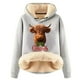 thumbnail image 1 of WILLBEST Sudadera Deportiva para Mujer con Capucha y Estampado Navideño de Vaca X-Grande, 1 of 4