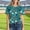 A229 Blue, variant on T-Shirt for Women Crewneck Short Sleeve Casual Loose Fit Football Helmet Graphic Pattern All Over Print Soft Breathable Tees
