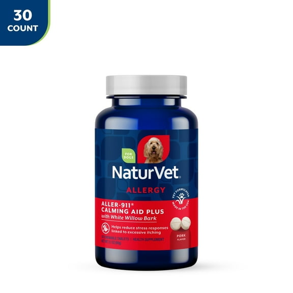 NaturVet Aller-911 Calming Aid Plus Allergy for Dogs 30ct