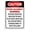 Warning Sign 2, variant on Beware Of Horse Warning Sign - 8"x12" Aluminum Sign, Fence Gate Outdoor Farm Safety Decoration