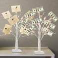 thumbnail image 1 of Árbol de nacimiento blanco Money Tree PEIDUO iluminado de 56 cm y 24 litros, juego de 2, 1 of 9