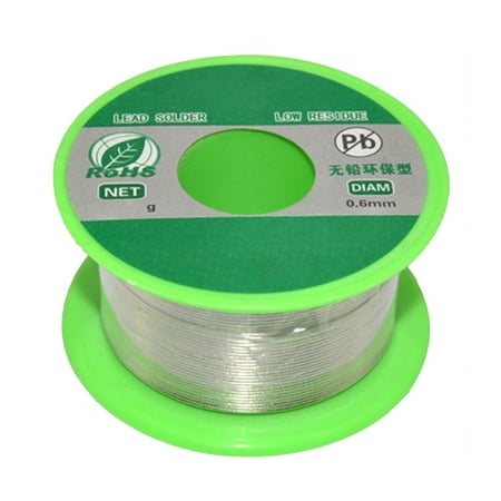 

JunDanmall 50g 0.5/0.6/0.8mm Low Melt Solder Tin Wire Roll Repairing Reel with Rosin Core