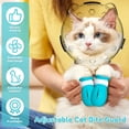 thumbnail image 3 of 2 Pcs Cat Muzzle for Grooming Breathable Kitten Anti Bite Hood with 4 Silicone Paw Cover Transparent Cat Head Cover for Bathing Nail Trimming, 3 of 11