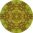 thumbnail image 1 of Ahgly Company Machine Washable Indoor Round Transitional Dark Bronze Brown Area Rugs, 8' Round, 1 of 7