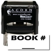 Self-Inking Book # Stamp with Brown Ink