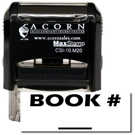 Self-Inking Book # Stamp with Brown Ink