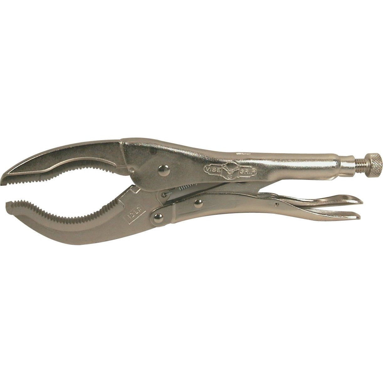 15" Locking Pliers Bent Jaw 45 Degree Extra Long for Gripping Clamping Twisting 