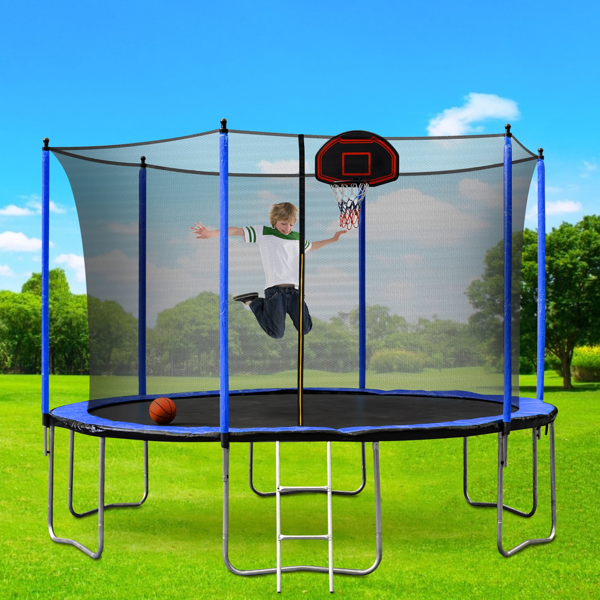 Trampoline basketball top hoop walmart