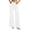 Classic White, variant on Womens High Waisted Flare Jeans, 31" Inseam Wide Leg Stretch Denim Pants with Front Seam Detail, Leg-Lengthening Design