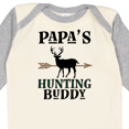 thumbnail image 4 of Inktastic Papa Hunting Buddy Bow Hunter Boys or Girls Long Sleeve Baby Bodysuit, 4 of 5