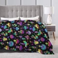 thumbnail image 2 of Goth Gothic Magic Hippie Trippy Mushroom Throw Blanket Lightweight All Season for Couch, Bed, Sofa, Camping, and Travel, 2 of 8