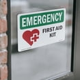 thumbnail image 4 of First Aid Kit With Symbol OSHA Emergency Vinyl Decal Label 5 Inch x 3.5 Inch - 5 Pack, 4 of 6
