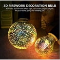 thumbnail image 6 of LINLIN 3D Firework Bulb Starry Light Bulb E27 AC 85-220V 4W Retro Edison Bulb Warm White Light for Holiday Christmas Decoration Bar Glass LED Lamp, 6 of 8