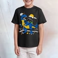thumbnail image 2 of NOLDARES Boys T Shirt Short Sleeve Graphic Tee -Soft Crew Neck Shirts for Kids Youth Size 4-14(Black,11-12 Years), 2 of 5