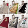 thumbnail image 3 of JANDEL 3D Printed Thickened Flannel Area Rug, Non Slip Backing Soft Floor Bathroom Mat Home Decorative Pad, A5, 19.6 x 41.3", 3 of 12