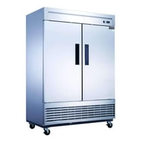 Dukers - D55R 2-Door Commercial Refrigerator in Stainless Steel