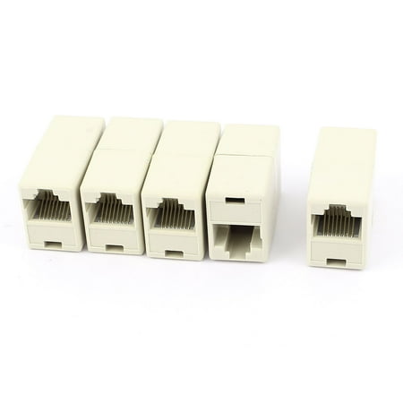 - 5Pcs Cat5 RJ45 8P8C Lan Network Ethernet Cable Extender Joiner Adapter Coupler