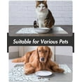 thumbnail image 5 of MontVoo-Pet Feeding Mat-Absorbent Floral Cat&Dog Food Mat-Dog Mat for Food and Water Bowl-No Watermark Quick Dry Dog Water Dispenser Mat Pet Placemat-Pet Supplies & Accessories 12" X 19", 5 of 6