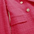 thumbnail image 3 of XFLWAM Womens Tweed Blazers Long Sleeve Double Breasted Open Front Plaid Blazer Jackets Work Suits Casual Business Jackets Hot Pink XS, 3 of 6