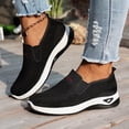 thumbnail image 2 of DeHolifer Women's Shoes Wide Arch Support Slip-On Orthowalk Sneakers Casual Breathable Walking Anti-Skid Sports Shoes, 2 of 8