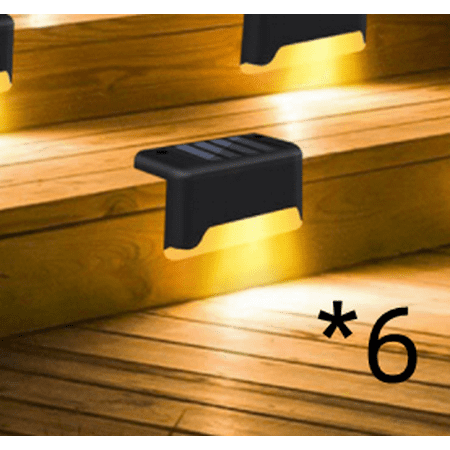 

Toyella Solar outdoor courtyard lamp staircase wall lamp Black warm light Q6pic