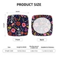 thumbnail image 6 of Gaeub Dancing Skeletons Floral Garden Square Chair Seat Cushion Cover,Wear-Resistant Chair Seat Cover, Household Chair Essentials,Anti-Scratch, 6 of 9