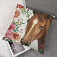 thumbnail image 7 of nygtbtfer Horse and Design with Name Standard Pillowcase | Pillow Cover | Girl Room Decor | Nursery Decor (One Pillowcase) White, 7 of 7