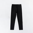 thumbnail image 5 of Miluxas Girls Modal Leggings, Full Length Footless Stretch Girl's High Waisted Tights Soft Basic Solid Yoga Pants Black 8 Years, 5 of 9