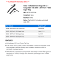 thumbnail image 2 of Outer Tie Rod End and Drag Link Kit - Compatible with 2005 - 2011 Ford F-550 Super Duty 2006 2007 2008 2009 2010, 2 of 2