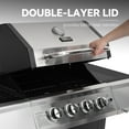 thumbnail image 6 of Royal Gourmet SG4003B 4-Burner BBQ Propane Gas Grill, 34,000 BTU for Patio Garden Barbecue, 6 of 15