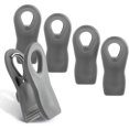 thumbnail image 1 of HAHDAXIA 5 Pc Chip Bag Clips- Kitchen Clips, Magnetic Chip Clips for Bags, Food Bag Clips with Airtight Seal (Grey), 1 of 7