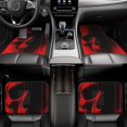 thumbnail image 7 of Zufioo Minimalist Skull Red Print Car Floor Mats Four-piece Set, Car Interior Accessories - Corrosion-resistant, Non-Slip, Suitable for Cars, Trucks, Vans, 7 of 7
