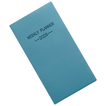 Clearance Under $1.2, 1 Pack 2026 A6 Portable Planner Notebook, Thin Travel Schedule Book, Hardcover Monthly Journal