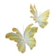 thumbnail image 4 of 2 mariposas artificiales decorativas para fiestas, mariposas gigantes versátiles. Amarillo, 4 of 9