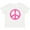 AA-White, variant on Inktastic Peace Sign Pink Retro Girls Baby T-Shirt