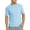 Blue, variant on Mens Shirts High Performance Short Sleeve Sports Running Gym Workouts Solid Color Top