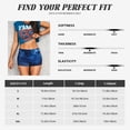 thumbnail image 2 of Yiaed Pegasus Night Sky Print Women's Athletic Shorts Running Shorts Sporty Short High Waisted Elastic Workout Shorts for Yoga Gym Running & Sports -X-Large, 2 of 8