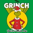 thumbnail image 2 of Junior's Dr. Seuss Christmas Grinch You're a Mean One  Graphic T-Shirt, 2 of 3