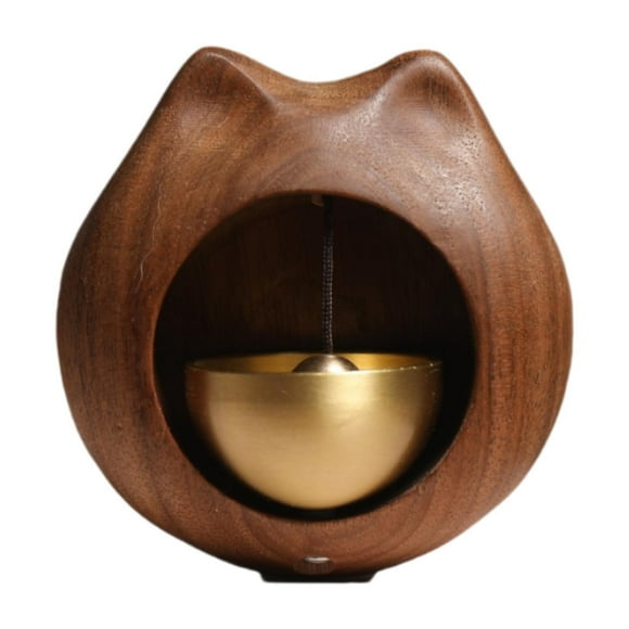 Timbre de gato Strade Fareast Limited decorativo colgante de Madera y cobre