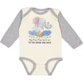 thumbnail image 3 of Inktastic My Paw Paw Loves me to the Moon and Back Elephant Family Boys or Girls Long Sleeve Baby Bodysuit, 3 of 5