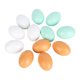 thumbnail image 1 of 12 huevos de madera para manualidades, huevos hechos a mano, juguetes de comida, decoración de huevos, Multicolor, 1 of 7