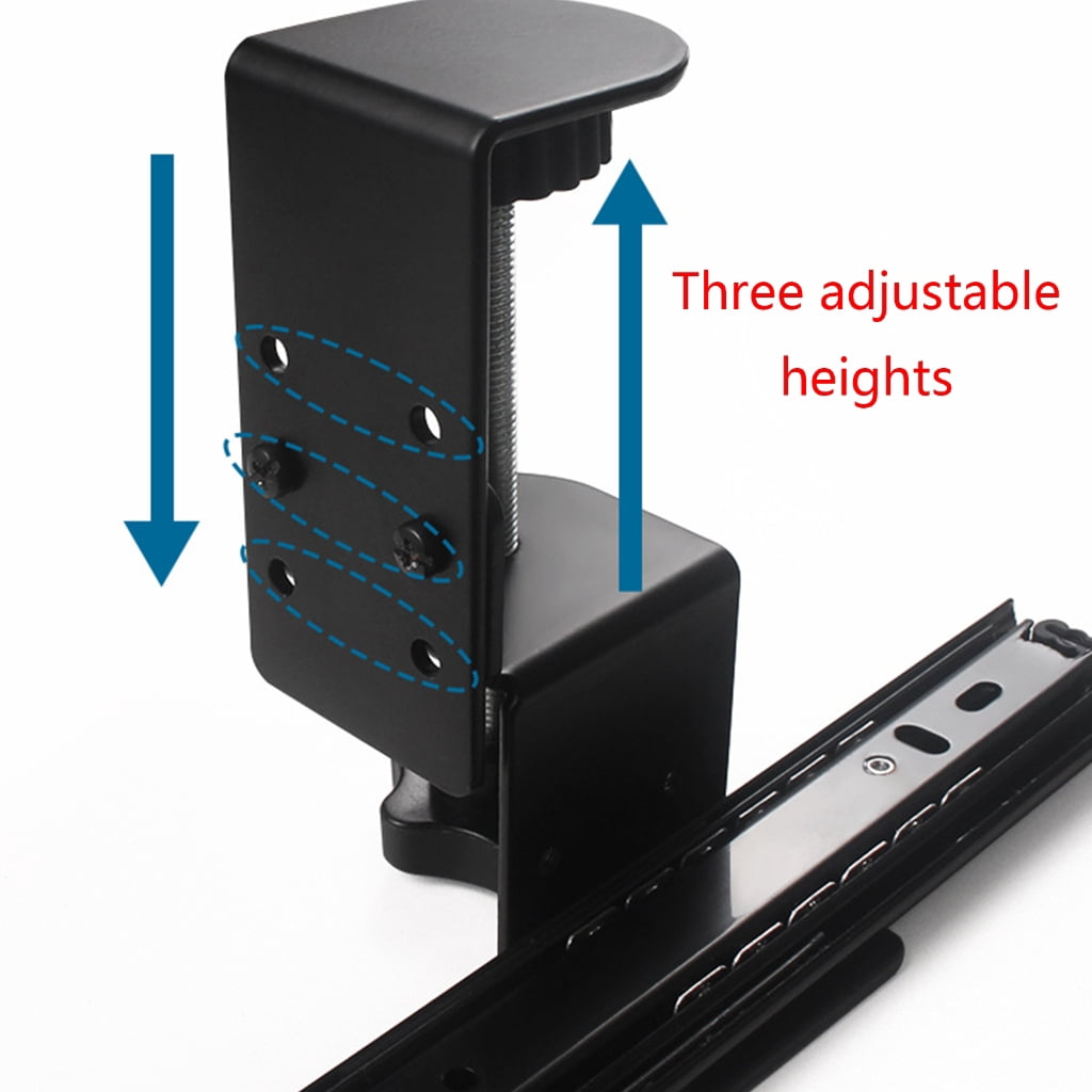 TIERPOP Professional Desktop Keyboard Tray Computer Desk Extender Desktop Extension Board Simple Install