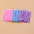 thumbnail image 4 of EeaseMX 300 microaplicadores desechables para extensiones de pestañas, hisopos de algodón, microcepillos (100 talla L azul + 100 talla S morado + 100 talla S rosa), 4 of 7