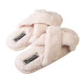 thumbnail image 4 of Bench Women Faux Fur Open-toe Criss Cross Band Slip-On Slippers, 4 of 15