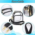 thumbnail image 5 of OutmaxHome Clear Crossbody Bag with Adjustable Shoulder Strap, Stadium Approved PVC Clear Purse Bag, Clear Messenger Bag for Concerts, Sports Events, 5 of 6