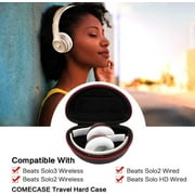 Headphone Case for Beats Solo 3 2 on Ear Bluetooth Headphones - Black