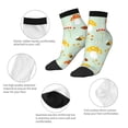 thumbnail image 6 of Bingfone Mushroom Bee Design Patterned Men'S Women'S Casual Cotton Socks, 6 of 9