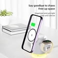 thumbnail image 4 of YCYHDS Three In One Magnetic Wireless Charger 15W Fast Charging Foldable LED Light Wireless Charging Clearance Sales Today Deals Prime, 4 of 7